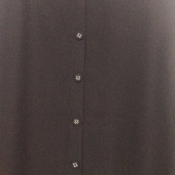 Banana Republic Black Ruffle Sleeve/Button Back Dress - Picture 6 of 6